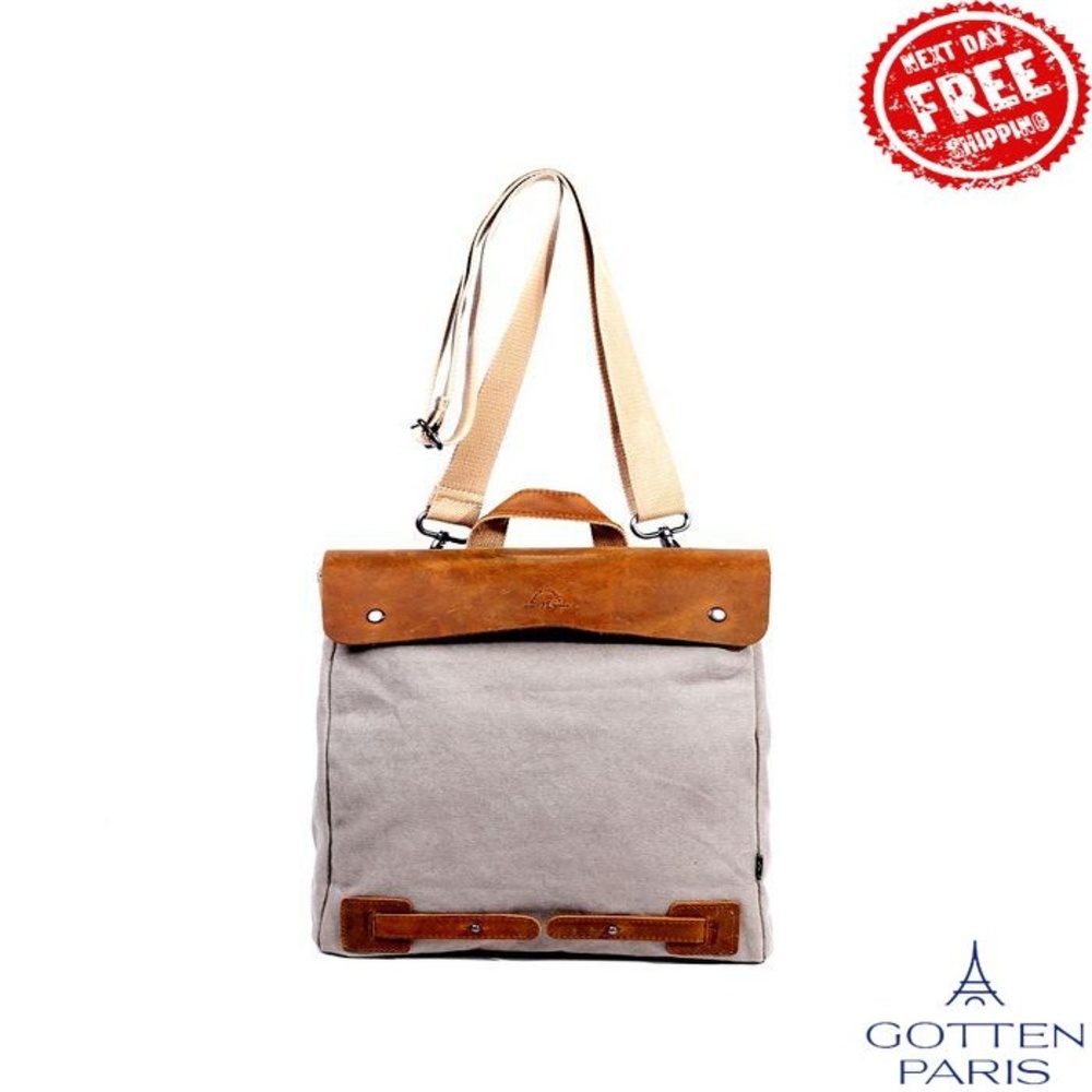 Cooper Convertible Canvas Backpack Ivory Women's Bag - Picture 6 of 9